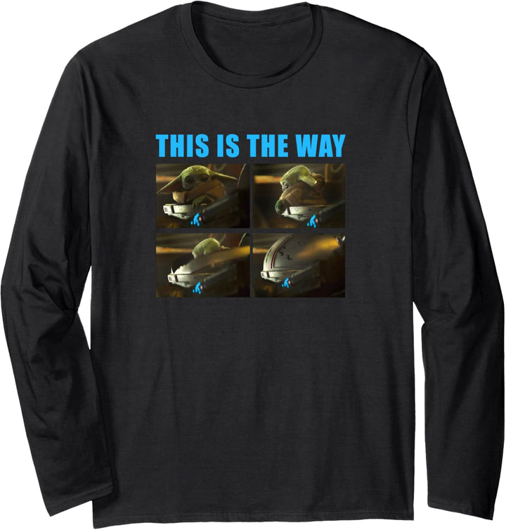 Star Wars: The Mandalorian The Child This Is The Way Panels Langarmshirt