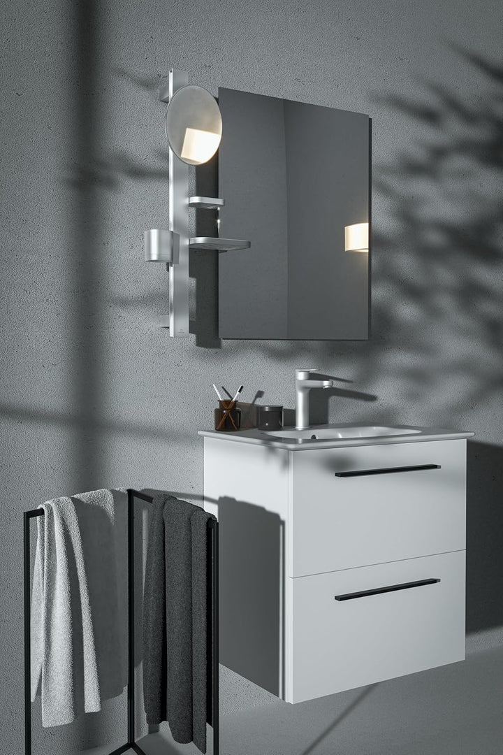 Ideal Standard BD131SI Cerafine O Waschtischarmatur H120 mit Push-Open-Ventil, Bad-Wasserhahn mit Au
