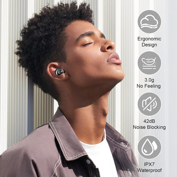Bluetooth Kopfhörer, Mini 48 Std Schlafkopfhörer Bluetooth 5.4 mit Touchscreen, 2026 Neue in Ear Kop