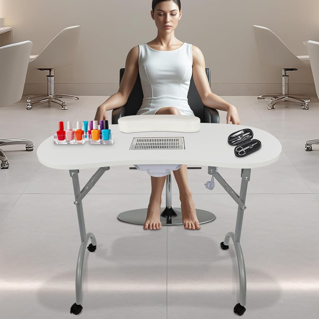 Beltom Maniküretisch mit Absaugung Nageltisch Tragbaresmanikürtisch Mobilesmanikürtisch - 12 KG - 98