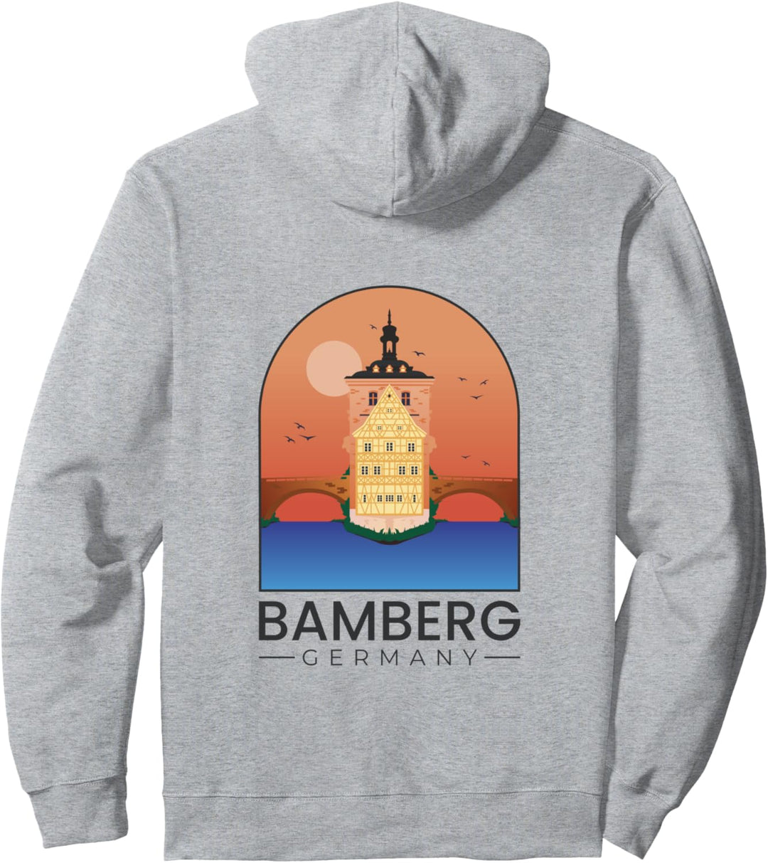 Bamberg Altes Rathaus Franken Regnitz Pullover Hoodie