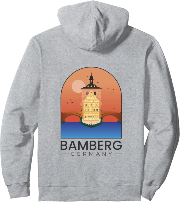 Bamberg Altes Rathaus Franken Regnitz Pullover Hoodie