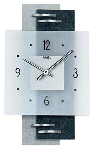 Moderne Wanduhr mit Quartzwerk, batteriebetrieben AMS 9245 by AMS