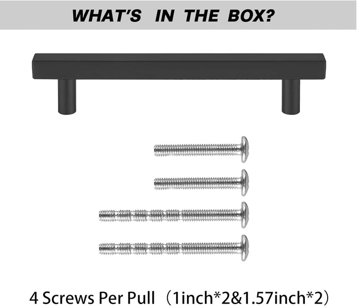 LONTAN 15 Stück Griffe für Küchenschränke Schwarz Schrankgriffe Schwarz 128mm lochabstand Küchengrif