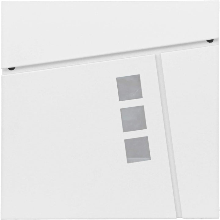 Briefkasten HWC-B29AM, Wandbriefkasten Postkasten Zeitungsfach, pulverbeschichtet - weiss