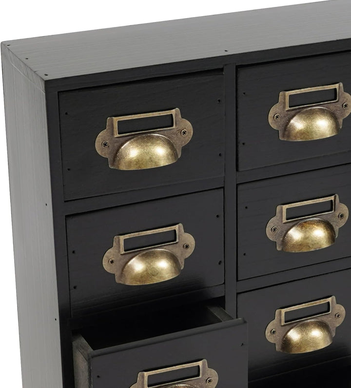 Garbenat Holz Schubladenbox 4 X 4 Stufige SchubladenOrganizer Vintage Apothekerschrank mit 16 Schubl