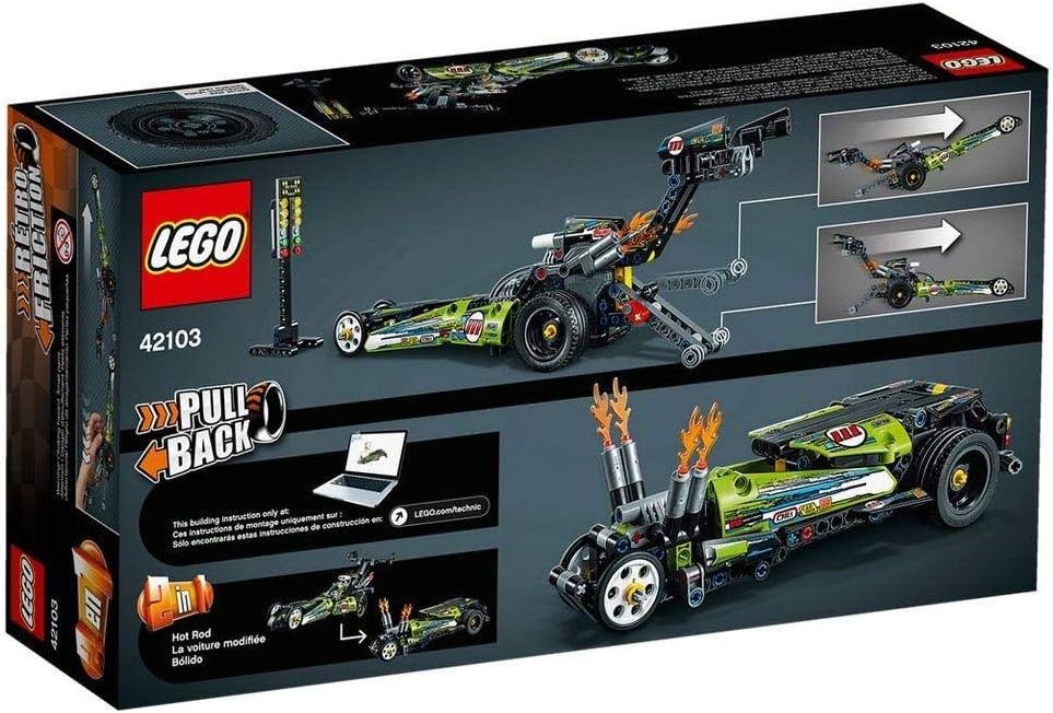 Lego Technic 42103 - Pull-Back - Top Fuel Dragster (225 Teile)