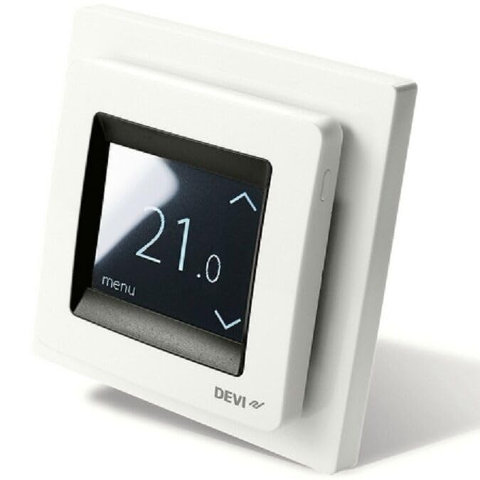 Devireg Touch Devi Thermostat für elektrische Fussbodenheizung Touchscreen Reinweiss 140F1064