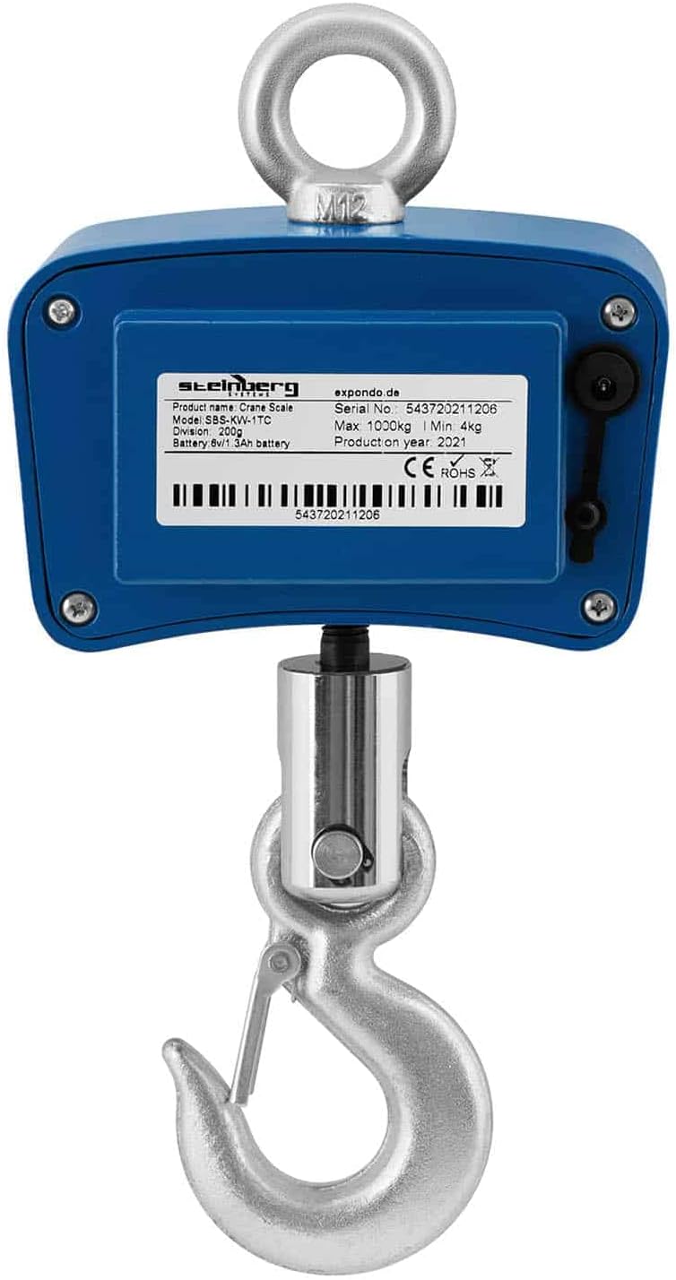 Steinberg Systems SBS-KW-1TC Kranwaage 1.000 kg / 0,2 kg Hängewaage Akku
