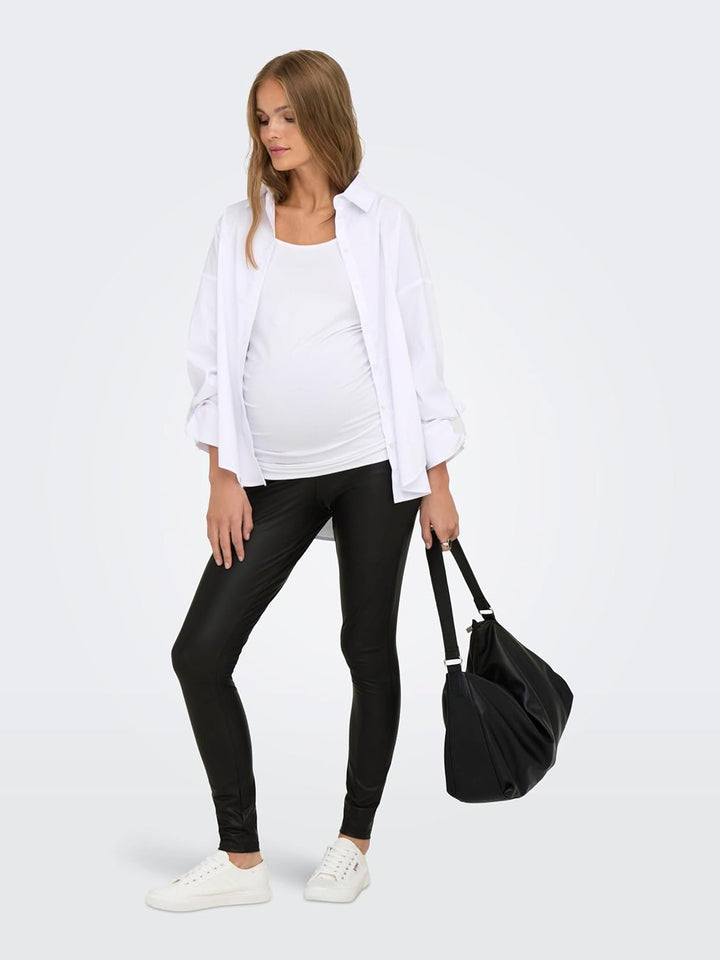 ONLY Damen Leggings Olmcool Coated Legging JRS XL Black 1, XL Black 1