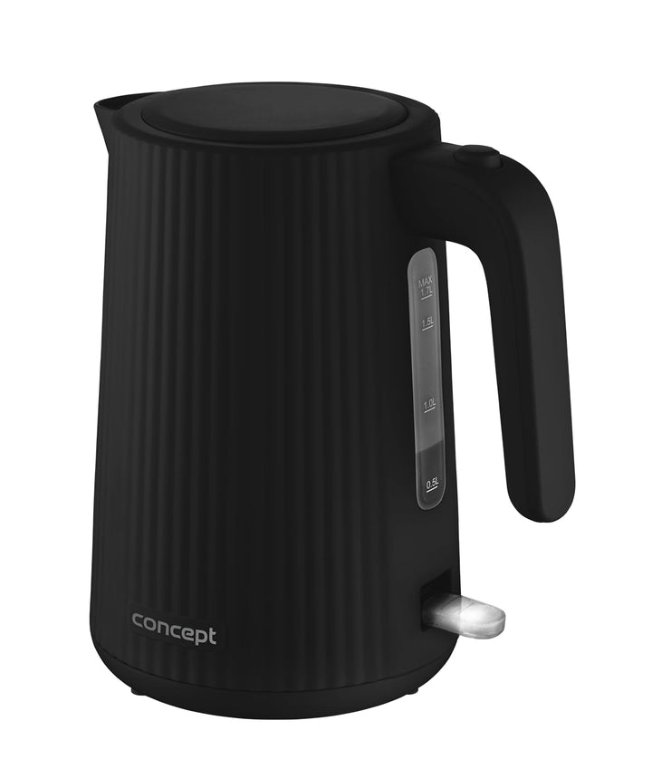 Concept RK2391 Wasserkocher 1,7 l, schwarz 1.7 Liter Schwarz, 1.7 Liter Schwarz