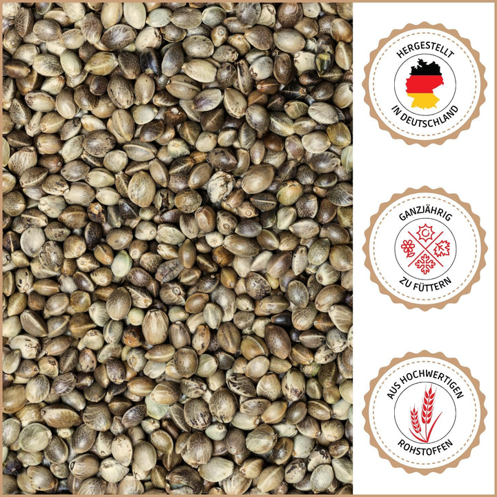 SUPRAVIT Hanf 25kg - Hanfsamen Vogelfutter & Wildvogelfutter - energiereiche Ergänzung zum Körnerfut