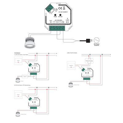 LED CONNEX Zigbee Phasendimmer/Phasenabschnitt Dimmer LED: 230W bis 400W