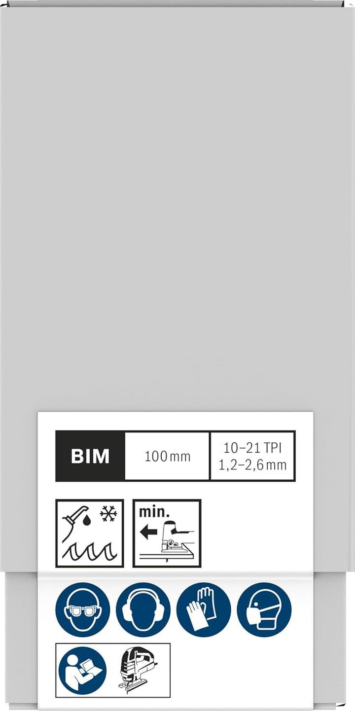 Bosch Professional 100x Stichsägeblatt T 123 XF Progressor for Metal (für Stahlbleche, Zubehör Stich