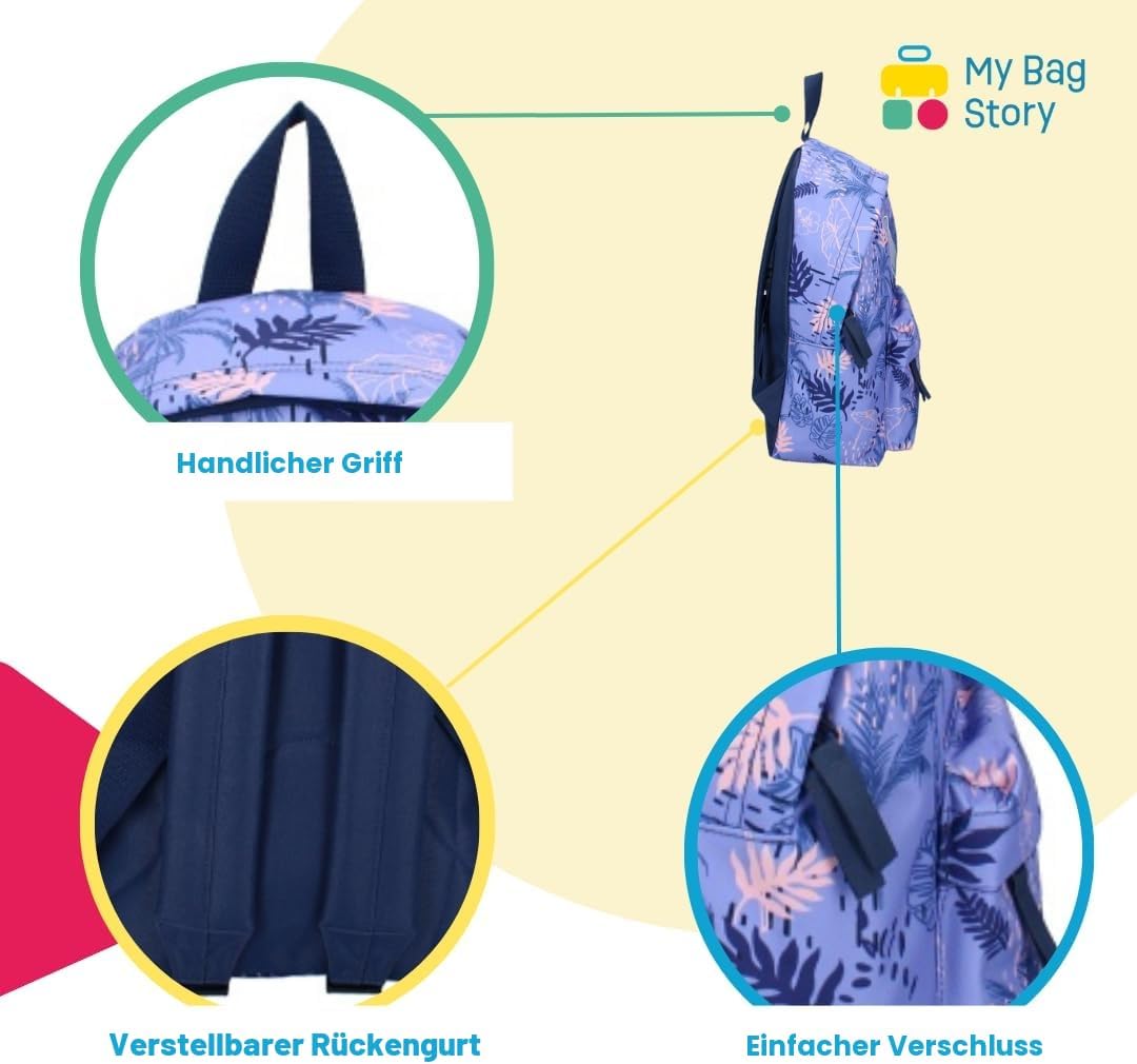 mybagstory - Rucksack - Stitch - Disney - Lila - Kinder - Schule - Grundschule - Kindergarten - Kind