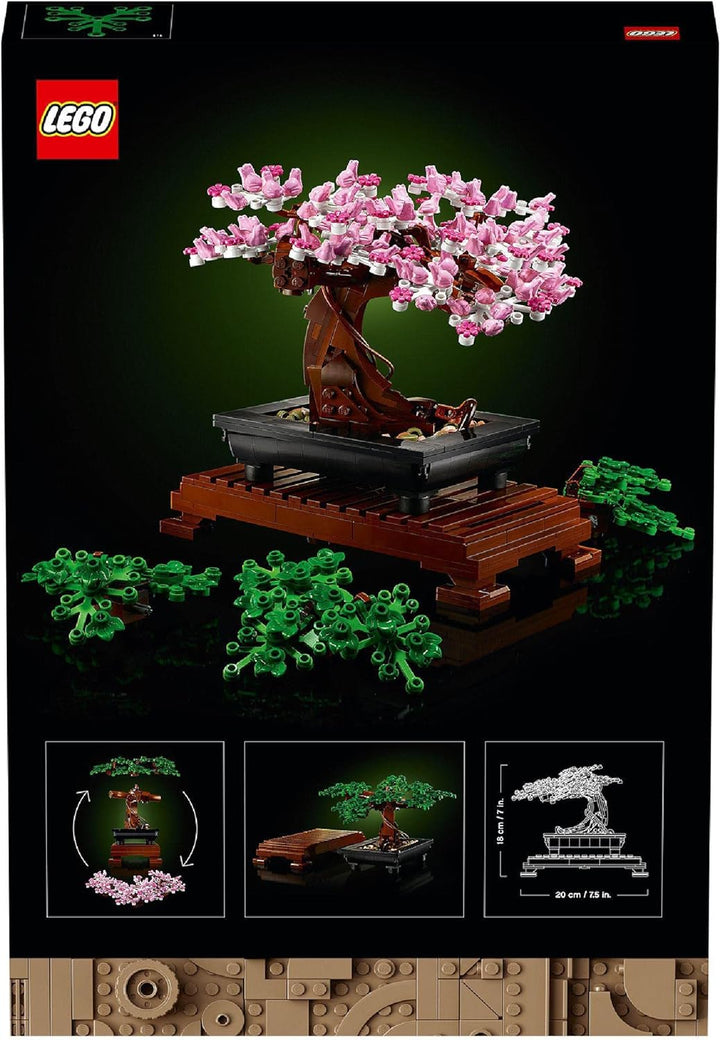 LEGO 10281 Icons Bonsai Baum Set für Erwachsene, Pflanzen Home Deko Set mit Blumen, Geschenk zum Mut
