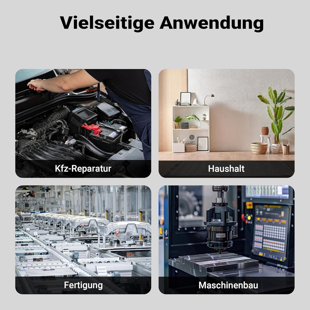 Wiltec Innensechskantschlüsselsatz 11tlg. 2-10mm mit 15-28cm Länge und thermoplastischen Gummigriffe