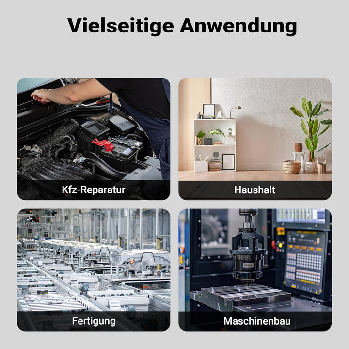 Wiltec Innensechskantschlüsselsatz 11tlg. 2-10mm mit 15-28cm Länge und thermoplastischen Gummigriffe