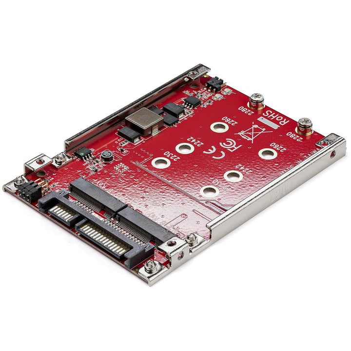 StarTech.com M.2 auf SATA Adapter - Dual Slot M.2 NGFF SSD Adapter für 2,5in Laufwerke - RAID 2.5in