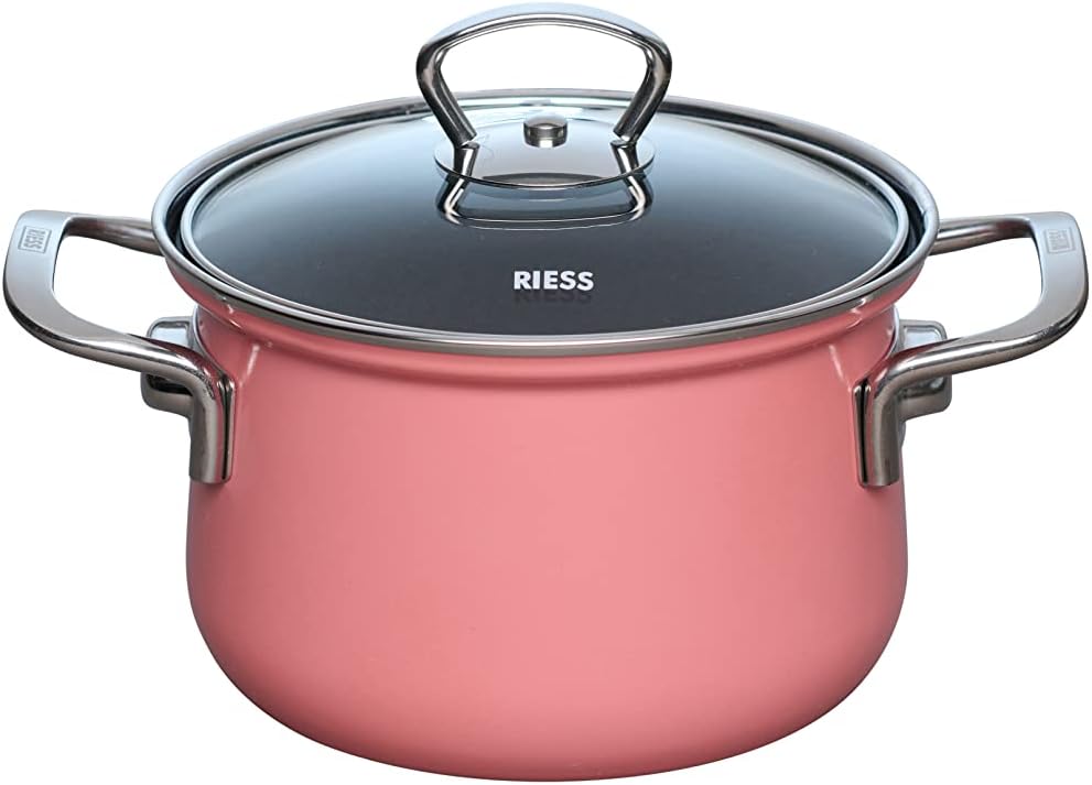 Riess, 0558-114, Emaileset 5-teilig, Nouvelle, PINK, LBH 48,5 x 28,5 x 39cm, Gewicht 9,98kg, Emaille