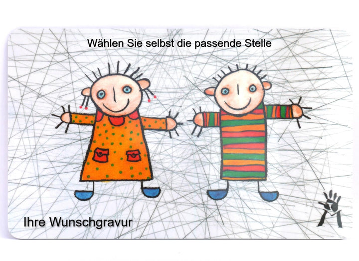 Schneidebrett mit Motiv (Männchen klein mit Gravur) Manufaktur Martinshof Schneidebrett, Schnittenbr