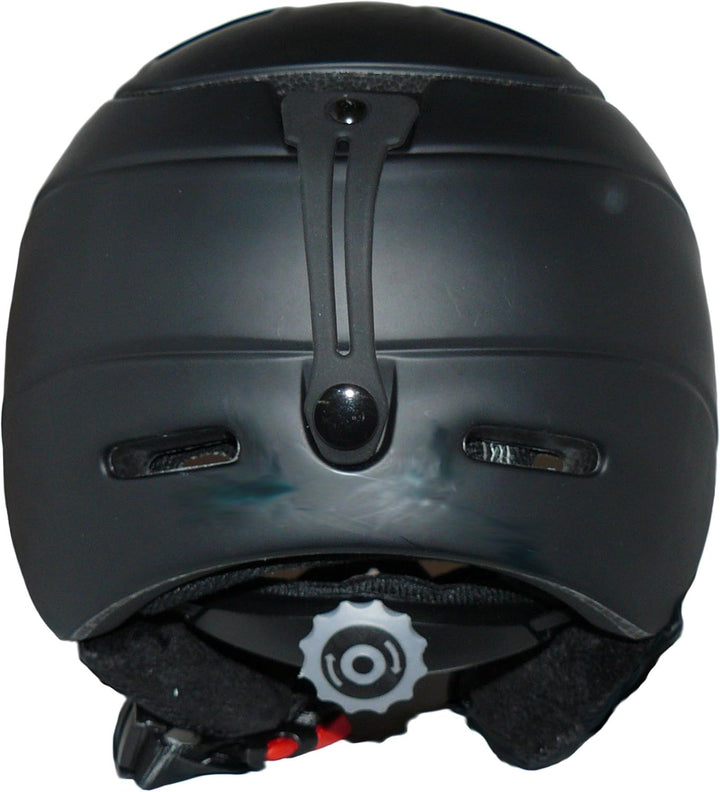 protectWEAR Skihelm MS95 schwarz matt mit Zwei Visieren klappbar, L