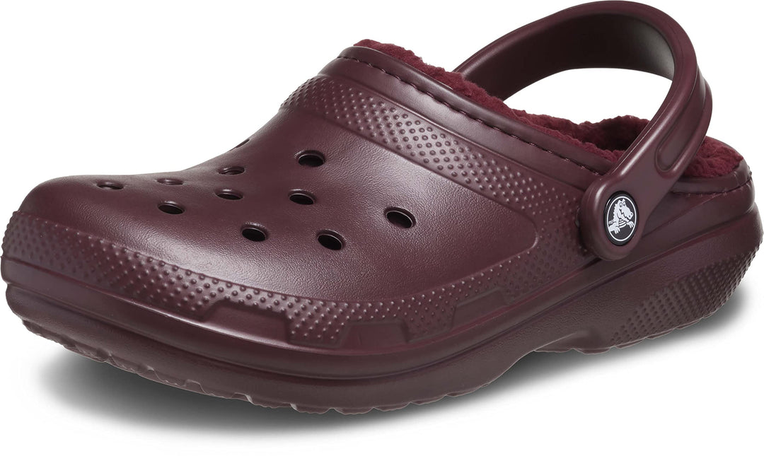 Crocs Unisex Classic Lined Clogs 36 EU Dark Cherry, 36 EU Dark Cherry