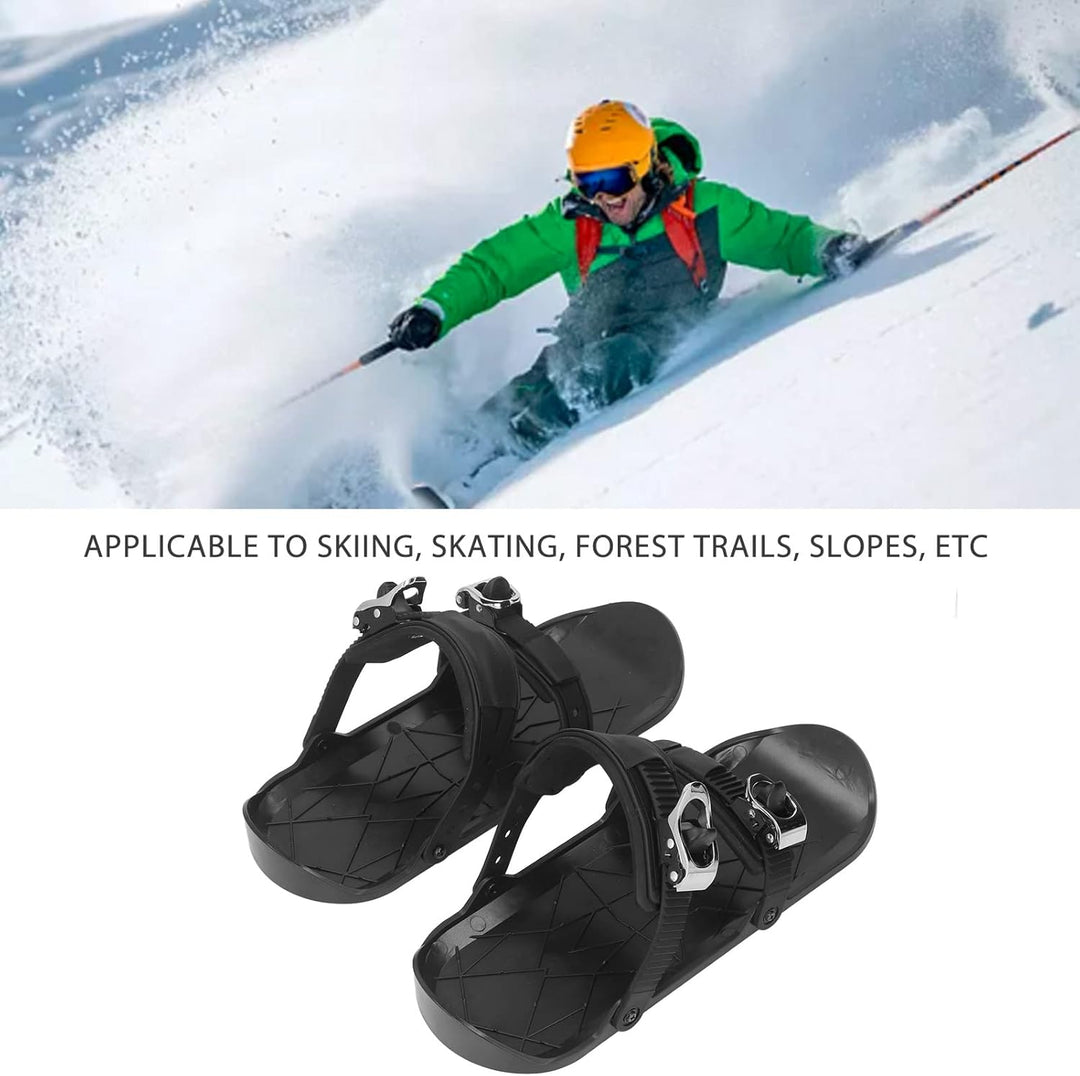 Mini Ski Schlittschuhe, 36x14.7cm / 14.2x5.8 Zoll Kurze Snowskates, Snowboard Snowblades Dünne Skier