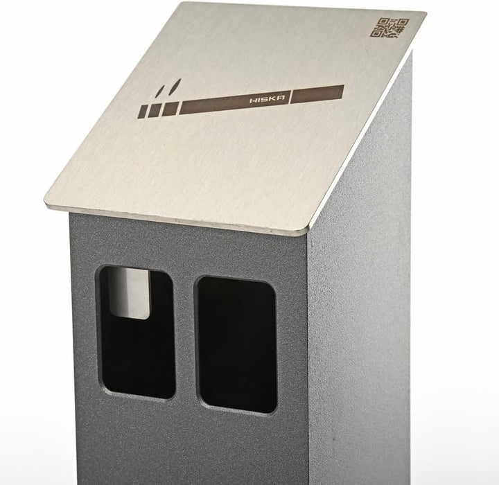 HISKA Standascher Aluminium Pulverbeschichtet