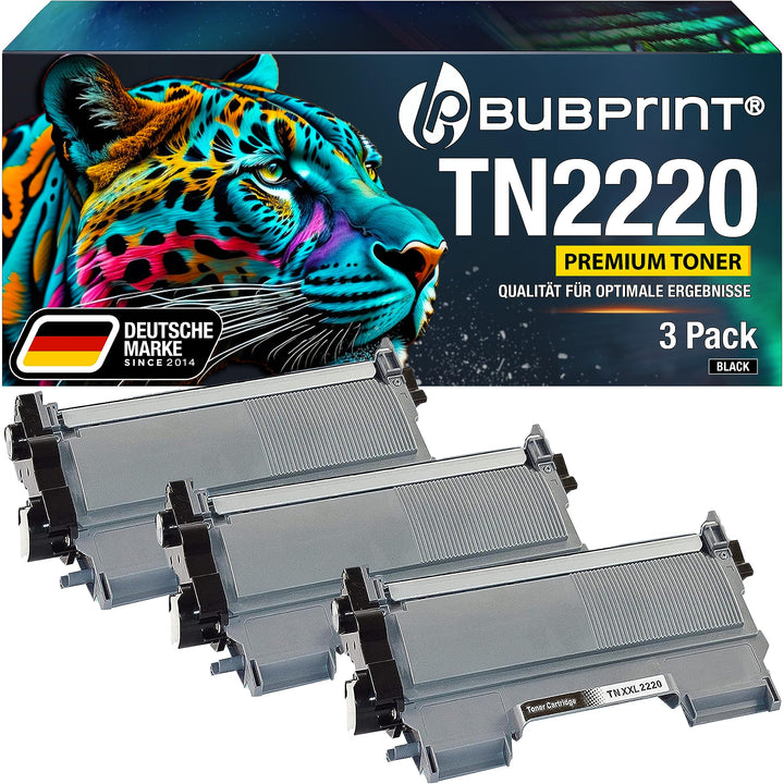 XXL 3 Toner kompatibel als Ersatz für Brother TN2220 TN2210 für MFC-7360N MFC-7460DN HL-2130 HL-2135