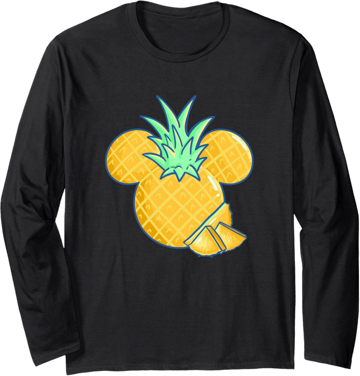 Disney Mickey & Friends Mickey Pineapple Logo Langarmshirt