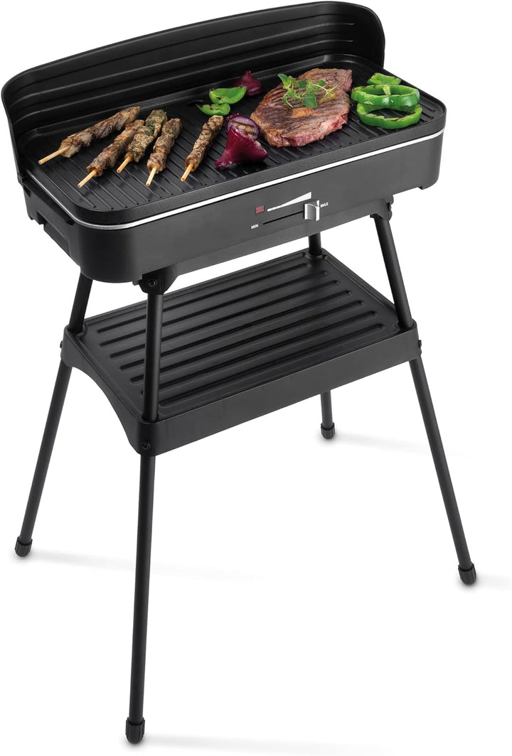 Fritel Barbecue BBQ 2246 – Elektrogrill/Tischgrill – Grosse Grillfläche 50 x 25 cm – 2200 W – Abnehm