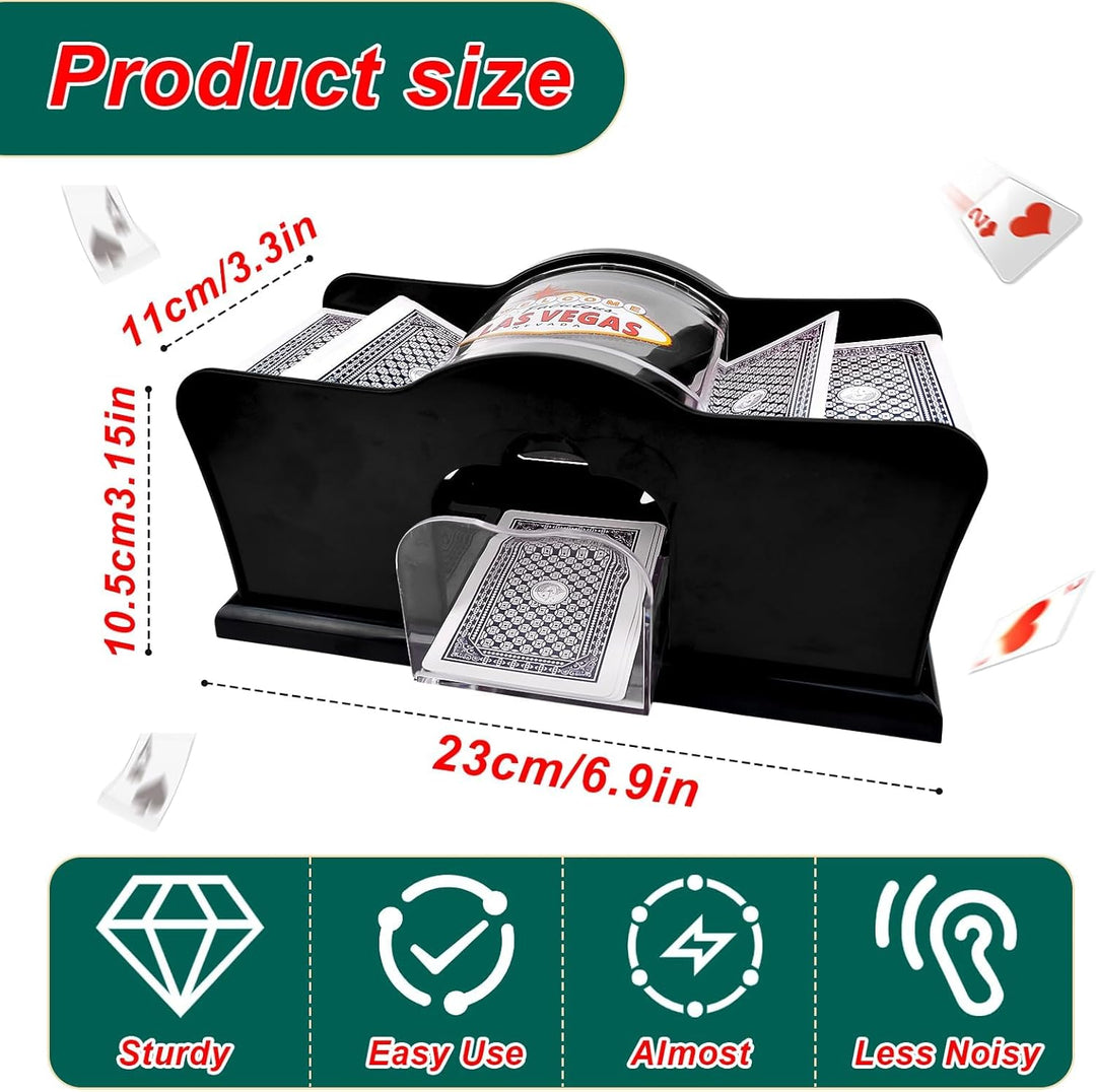 Kartenmischmaschine, Manual Card Shuffler 2 Deck With Hand Crank, Mischmaschine Karten Kartenmischer
