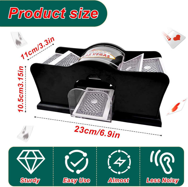 Kartenmischmaschine, Manual Card Shuffler 2 Deck With Hand Crank, Mischmaschine Karten Kartenmischer