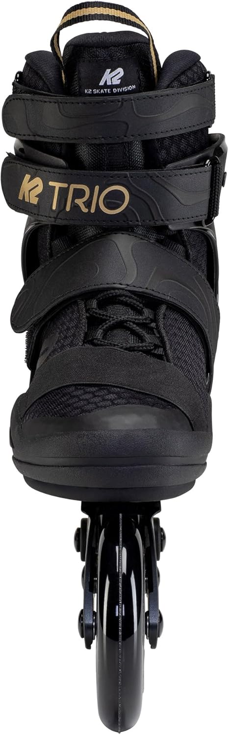 K2 Skates Unisex Inline Skates TRIO 110, black - gold, 30F0133 EU: 44.5 (UK: 10 / US: 11) black - go
