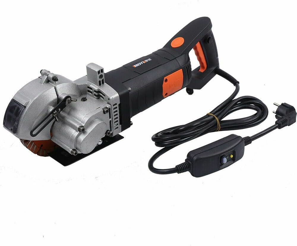 Elektrische Mauernutfräse 4800W Schlitzfräser 42mm Schnitttiefe Infrarotführung 133mm Sägeblätter