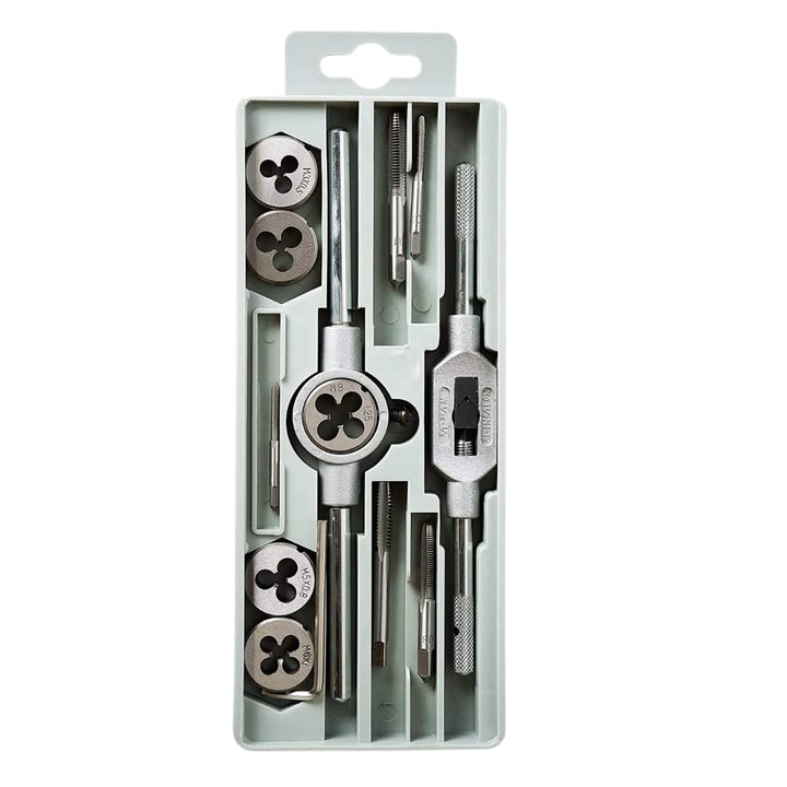 GSR Profi Gewindeschneidsatz, 14-teilig, Gewindebohrer Set M3-M12 WS, Handgewindebohrer, Gewindeschn