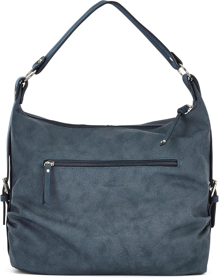 TOM TAILOR bags Caia Damen Hobo Bag Schultertasche 37 x 14 x 30 Dark Blue, 37 x 14 x 30 Dark Blue