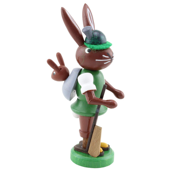Thomas Preissler | Osterhasenfigur Osterhäsin Osterhase | Höhe 10 cm | erzgebirgische Volkskunst | O