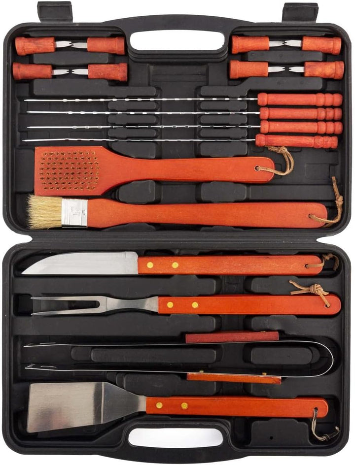 InnovaGoods Unisex – Erwachsene Ig116868 Grillkoffer, Schwarz/Orange, Einheitsgrösse