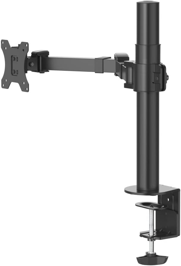Hama Monitorhalterung für 1 Monitor 13 – 35 Zoll (Monitorhalter höhenverstellbar bis 40 cm, schwenkb