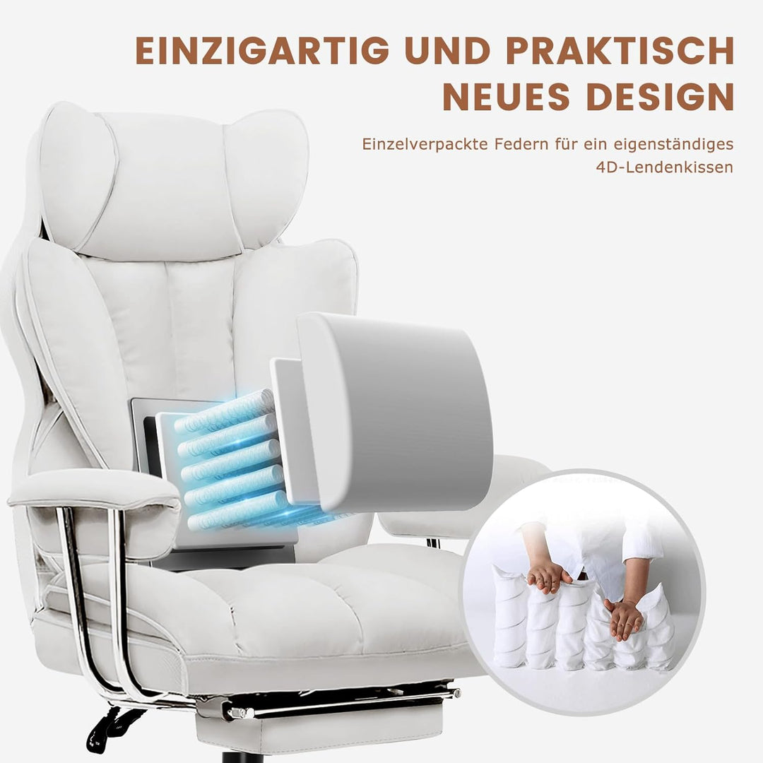 GTPLAYER Gaming Stuhl, Gamer Stuhl, Ergonomischer Bürostuhl COMHOMA Serie mit Fussstütze verstellbar