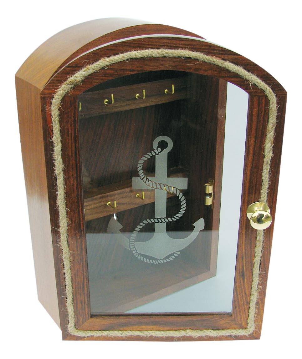 Sea-Club Schlüsselkasten Schlüsselbox Holz/Glas 20x30cm Maritime Dekoration