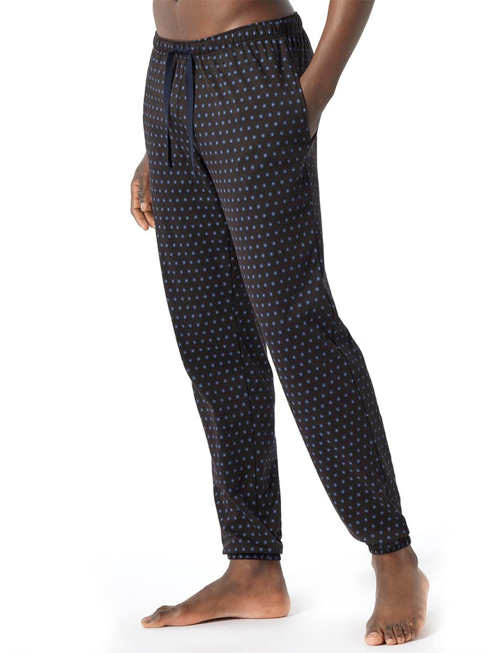 Schiesser Herren Hose Lang Bündchen Pyjamaunterteil 56 Dunkelbraun, 56 Dunkelbraun