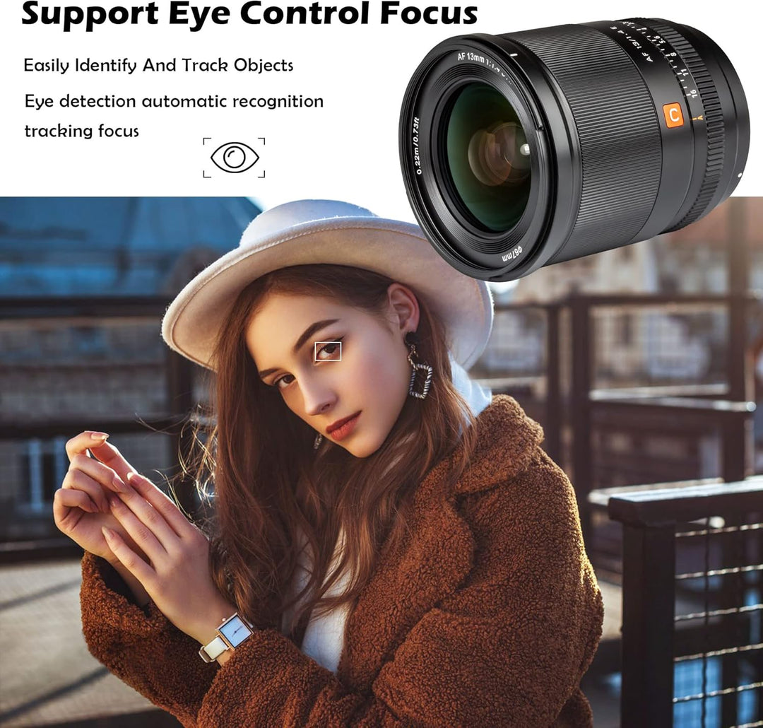 VILTROX 13mm f/1.4 F1.4 E Mount Objektiv, Ultraweitwinkel APS-C AF Prime Objektiv für Sony E-Mount s