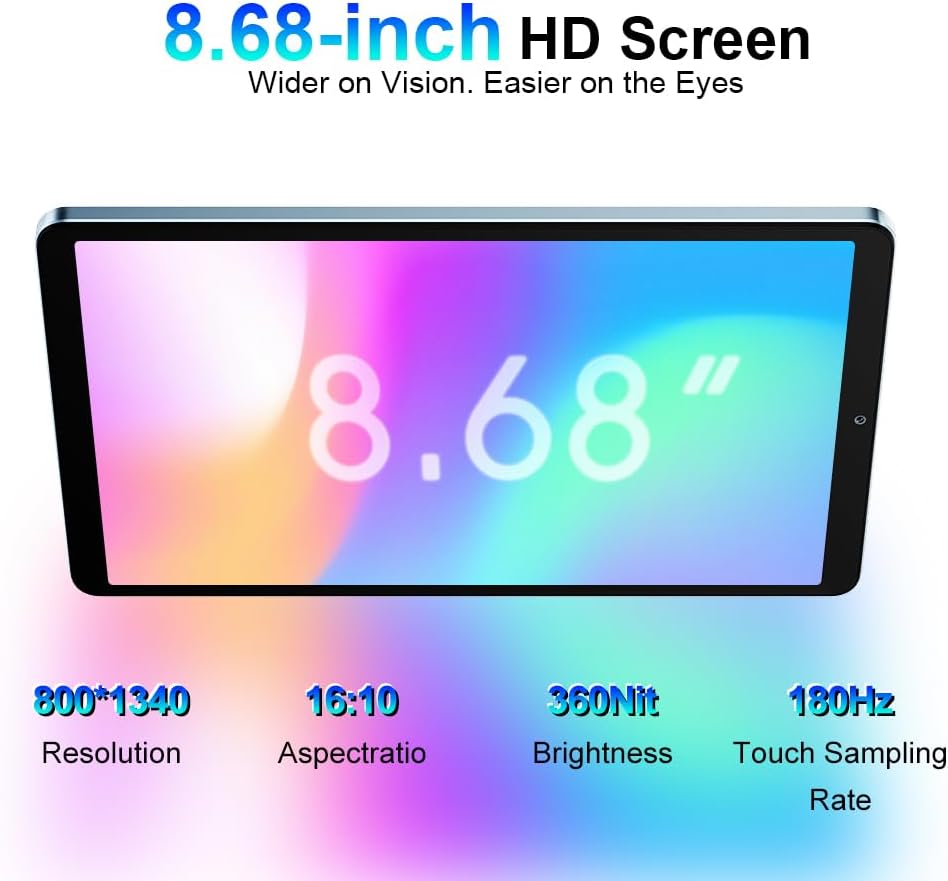 Blackview Link 2 8 Zoll Tablet Mini Android 15, 12GB+128GB/1TB Lesen Tablet, Gemini Al 2.0, Zwei Lau