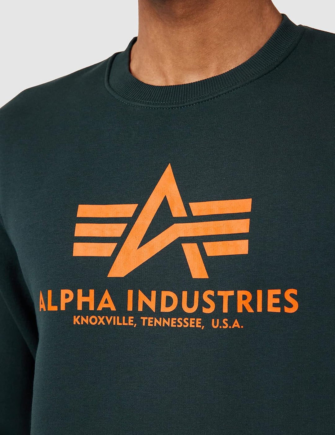 ALPHA INDUSTRIES Herren Basic Sweater Sweatshirt für Herren Sweatshirt (1er Pack) M Dark Petrol, M D