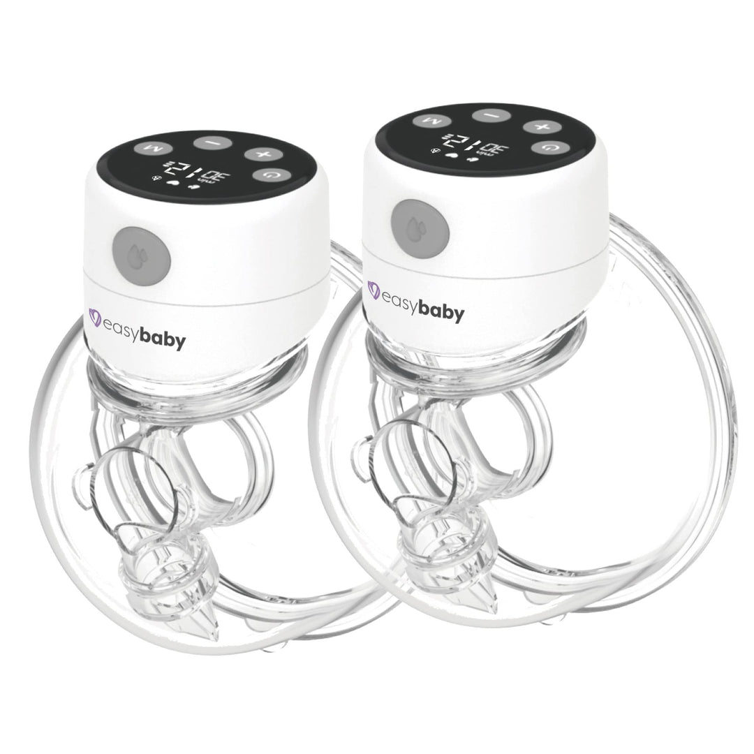 Easybaby Milchpumpe Elektrisch Tragbar, Freihändige Milchpumpe mit LED display, Hände frei beim Pump