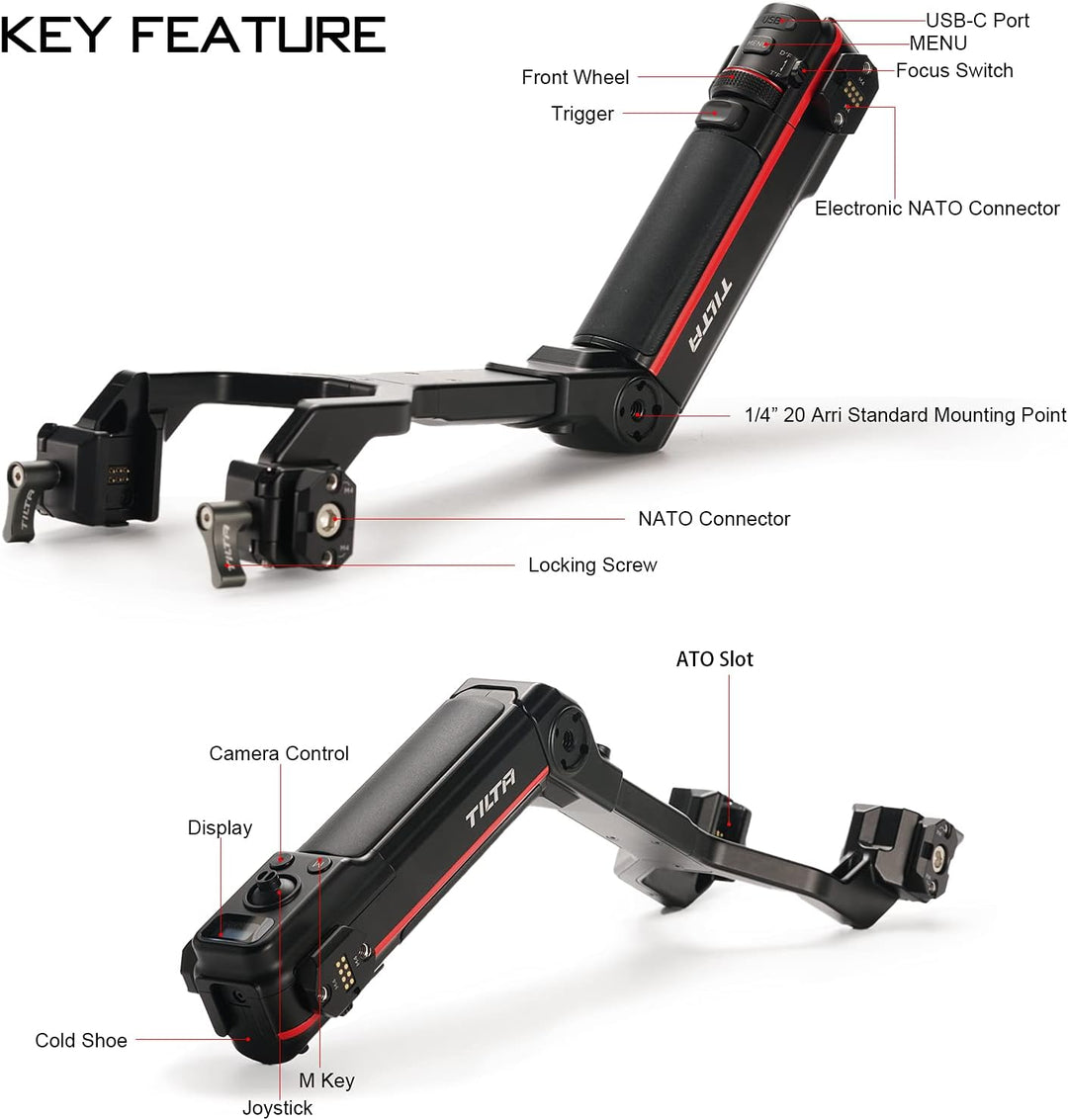 Tilta hinterer Bedienhebel Handgriff Gimbal Handheld Stabilizer für RS 2 TGA-ARH