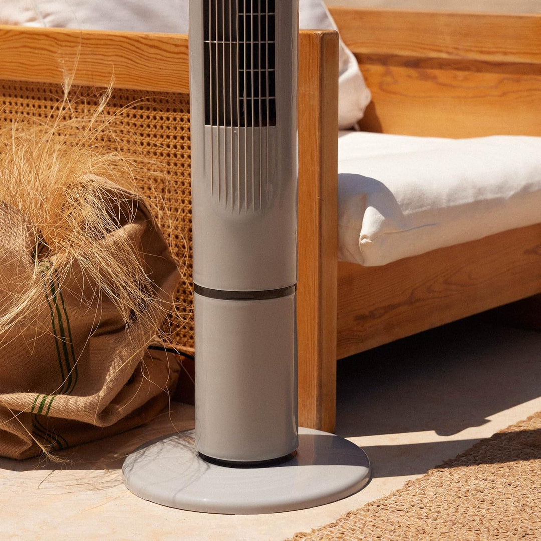 Newlux - Turmventilator ohne Flügel W130 (45 W) mit einer Höhe von 103,5 cm, 3 Stufen, 3 Modi, Oszil